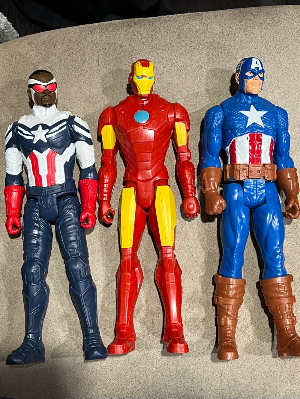 Marvel Avengers Titans 12” Figures - Iron Man & Captain America & Falcon